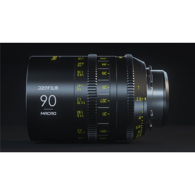 DZOFILM Vespid Full Frame Cine Prime 90mm Macro T2.8 Lens (PL Mount) - Filmgear Canada