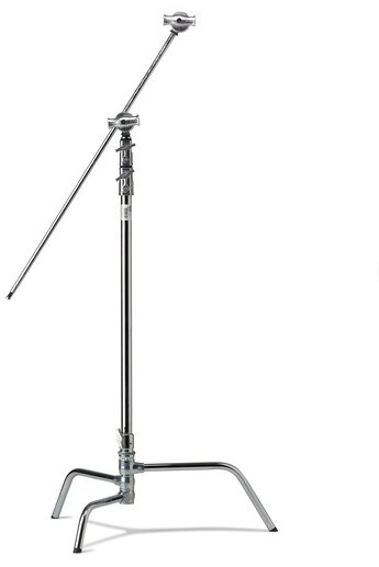 Kupo 40in Master C-Stand with Turtle Base Kit (Stand 2.5in Grip Head & 40in Grip Arm with Hex Stud) - Silver - Filmgear Canada