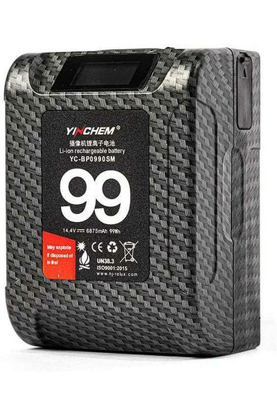 Rolux (YINCHEM) 14.4V 99Wh Mini Pocket Compact Lithium-Ion V-Mount Battery Two D-Tap Two USB - Filmgear Canada