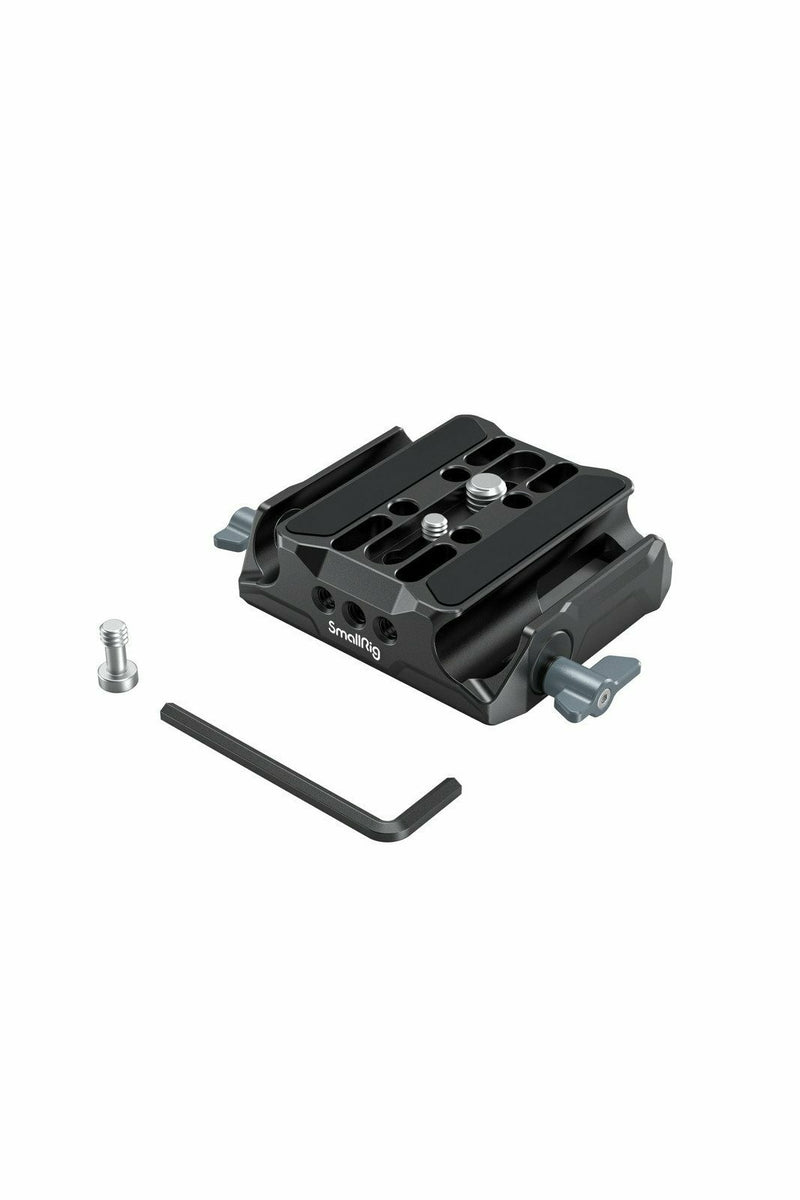 SmallRig Universal Camera Baseplate with 15mm LWS Rod Clamp