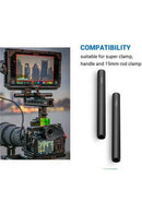 SMALLRIG 2PCS 15MM BLACK ALUMINUM ALLOY ROD(M12-15CM) - Filmgear Canada