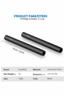 SMALLRIG 2PCS 15MM BLACK ALUMINUM ALLOY ROD(M12-15CM) - Filmgear Canada