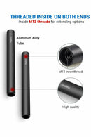 SMALLRIG 2PCS 15MM BLACK ALUMINUM ALLOY ROD(M12-15CM) - Filmgear Canada
