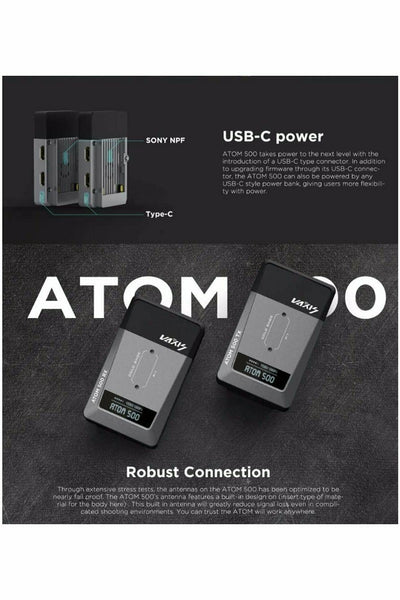 Vaxis Atom 500 HDMI Wireless 1080P HD Video Transmitter and Receiver Kit (Dual HDMI) - Filmgear Canada
