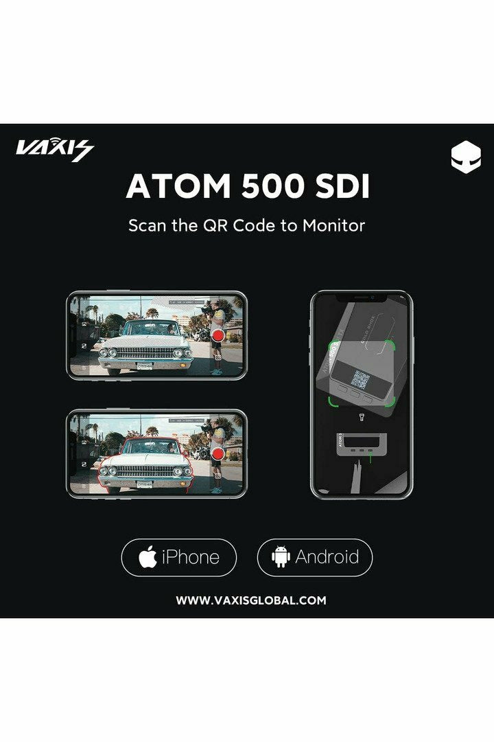 Vaxis Atom 500 SDI Wireless 1080P HD Video Transmitter and Receiver Kit (SDI/HDMI) - Filmgear Canada